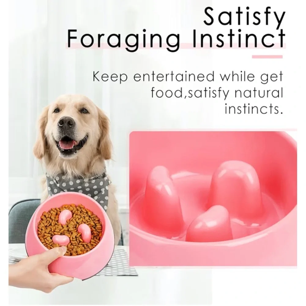 RESERVED VNTD United K9s Slow Feed Pet Bowl in Pink/Purple Dishwasher Safe